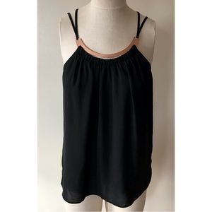 Express • M • Metal Accent Black Tank Top